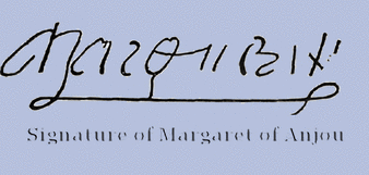 Signature of Margaret of Anjou