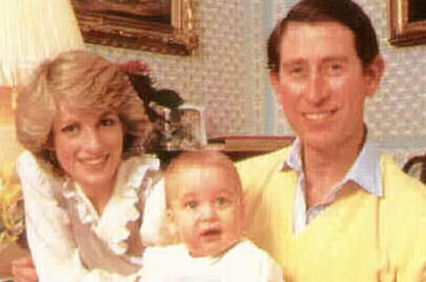 Prince William with his parents, the Prince and Princess o0f Wales