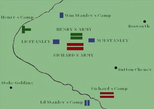 Plan of the Battle of Bosworth