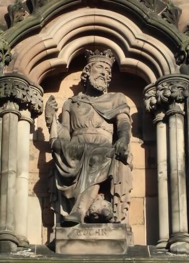 Statue of Edgar the Peaceful from Lichfield Cathedral