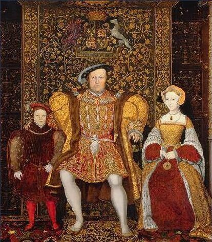 Henry VIII, Jane Seymour and Prince Edward, posthumous portrait of Jane