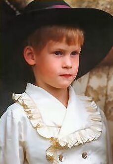 Prince Harry as a pageboy at the wedding of his uncle, Earl Spencer