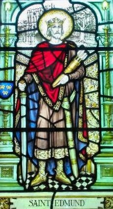 St. Edmund in stained glass