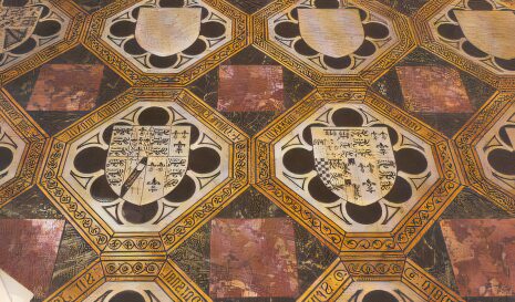 The Victorian commemorative pavement in the Chapel of St Peter ad Vincula